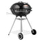 VEVOR Kettle Charcoal Barbecue Kettle Barbecue 56 cm Portable Barbecue Kettle Grill with Lid, Delicious BBQ, Picnic Grill with Large Grill Surface, Charcoal, Black, 63 x 82 x 88 cm Charcoal Round Barbecue Travel