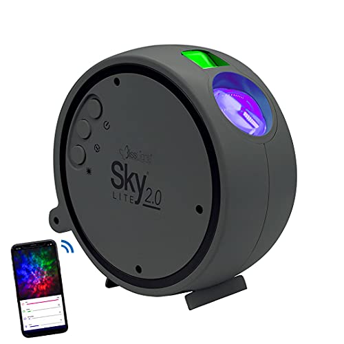 BlissLights Sky Lite 2.0 - RGB LED Star Projector, Galaxy Lighting, Nebula Lamp for Gaming Room, Home Theater, Bedroom Night Light, or Mood Ambiance (Green Stars, Smart App Control)
