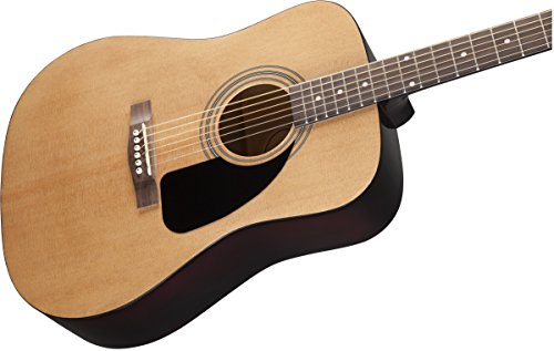 Fender FA-115 Dreadnought Acoustic Guitar - Natural Bundle with Fender Play Online Lessons, Gig Bag, Tuner, Strings, Strap, Picks, and Austin Bazaar Instructional DVD