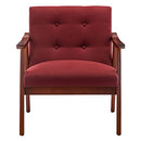 Convenience Concepts Take A Seat Natalie Accent Chair with Red Finish T1-147