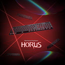 Redragon K618 Horus Wireless RGB Mechanical Keyboard, Bluetooth/2.4Ghz/Wired Tri-Mode Ultra-Thin Low Profile Gaming Keyboard w/No-Lag Cordless Connection, Dedicated Media Control & Linear Red Switch