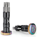 Handlebar End Plugs Multi Tools - Bar End Tool Includes Chain Tool, TORX T25, HEX 3/4/5mm - Bike Tool Kit for MTB/Road Bicycle (rainbow)