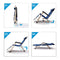 JR Joyreap Reclining Folding Deck Lounge Widening and Strengthening Sun Beach Chair for Outdoor Camping (Blue)