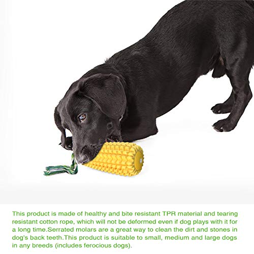 Dog Chew Toys for Aggressive Chewers, Indestructible Tough Durable Squeaky Interactive Dog Toys, Puppy Teeth Chew Corn Stick Toy for Small Meduium Large Breed