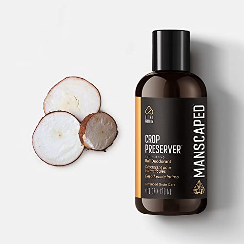 MANSCAPED™ The Crop Preserver™, Men's Ball Deodorant, Male Care Hygiene Moisturizer, Anti-Chafing Groin Protection With Cooling Aloe Vera, 4 oz