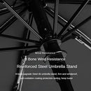 Lordap UV Umbrella & Rain Block Folding Umbrella, 8 Hard Umbrella Bone Automatic Opening and Closing Umbrella, Add Thick Black Glue, Upf50+ Protection (Black)