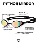 arena unisex-adult Python mirror 1E763-P , unisex-adult, Python mirror, 1E763, Revo-White, NS