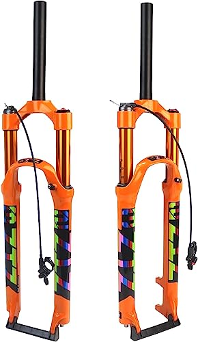 ZTZ MTB Fork Mountain Bike Fork 26/27.5/29 inch MTB Suspension Fork Travel 120mm 1 1/8 Straight Tube QR 9mmManual Lockout/Remote Lockout