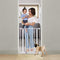 Dreambaby Ava Slimline Baby Safety Gate - Secure & Extendable Pressure Mounted Gate for Stairs and Dogs - 61-68cm Wide & 76cm Tall - White