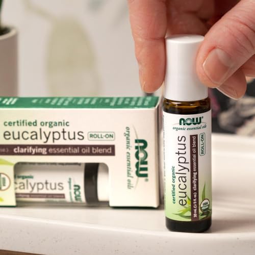 NOW Foods Essential oils, eucalyptus roll-on, 0.33 Fl Oz