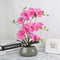 Orchids Artificial Faux Orchid Plant Silk Orchids Plants for Home Decor Faux Orchid Pink Fake Flower Decor Artificial Flowers in Vase for Kitchen Party Table Centerpieces Arrangements