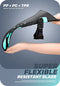 CAPAS Snorkel Mask Fins Set, Travel Size Snorkeling Gear for Adults with Short Adjustable Swim Fins, High Resistant Scuba Diving Mask and Dry Top Snorkel, Come with a Carrying Bag