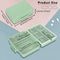 FYY Pill Organizer, Travel Pill Cases, Weekly Pill Case Organizer 7 Day, 9 Compartments Portable Travel Pill Box for Pocket Purse,Daily Pill Container for Medicine Vitamin Holder Container,Green