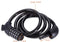 YIZHUO Bike Lock Cable,4 Feet High Security 5 Digit Resettable Combination Coiling Bike Cable Lock,Bicycle Cable Lock for Bicycle Outdoors, 1.2mx12mm (Black)