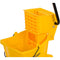 Carlisle 3690804 Commercial Mop Bucket with Side Press Wringer, 26 Quart Capacity, Yellow