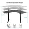 Luxsuite L Shaped Electric Standing Desk Sit Stand Up Table Desktop Desk Motorised Height Adjustable Rising Tempered Glass Top Computer Office Sturdy Workstation USB & Type C 120x120cm Black