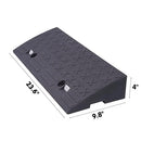 2Pack 4" Rise Rubber Curb Ramps Heavy Duty Driveway Curb Ramp 17000 Lbs Car Slope Ramp for Sidewalk Cars RV Trucks Shed Access Bike Pets Scooter Wheelchair 23.6x9.8x4inch (4'' Rise)