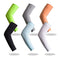 YISEVEN Adult's Sports Compression Arm Sleeves Basketball Shooting Shooter Sun UV Protection Cooling Sleeves Golf Football Accessories Baseball Running 3/4 Shirts Men & Women White (1 Pair)