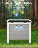 CO-Z Topnotch Weatherproof Outdoor Wooden Bunny Rabbit Hutch Pet Cage Cat Shelter in White