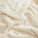 PU MEI Luxury Faux Fur Rabbit Fur Throw Blanket White 60"*80",Soft Plush Reversible Sherpa Blankets,Twin Fuzzy Elegant Blanket Thick Throws for Bed,Comfy Bedding Accent Blankets for Sofa Couch Chair