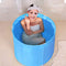 HIWENA Portable Bathtub, 31.5''x28'' Freestanding Foldable Bathtub for Ice Bath, Home Spa, Hot Bath, Camping Bath, Recovery Tub, Training Tub, Thick Pad for Keep Temperature