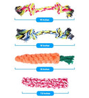 Epzia Products - Dog Rope Toys for Aggressive CHEWERS - Set of 11 Nearly Indestructible Dog Toys - Bonus Giraffe Rope Toy - Benefits NONPROFIT Dog Rescue