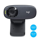Logitech C310 HD Webcam, HD 720p/30fps, Widescreen HD Video Calling, HD Light Correction, Noise-Reducing Mic, for Skype, FaceTime, Hangouts, WebEx, PC/Mac/Laptop/MacBook/Tablet - Black