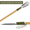 Garden Shovel Trowel Gardening Hand Tools Camping Tactical Survival Shovel for Digging Gardening Gifts for Women Metal Detector Shovel-Green