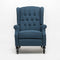 (Dark Blue) - Elizabeth Tufted Dark Blue Fabric Recliner Arm Chair