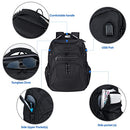 KROSER TSA Friendly Travel Laptop Backpack 17.3 Inch, Black Grey, 18.4 inch, Daypack Backpacks