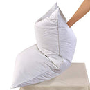 (King:2 Pillows) - 2 Pack White Goose Feather Bed Pillow - 600 Thread Count Egyptian Cotton, Medium Firm,Soft Support King Size,White Solid (King:2 Pillows)