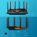 TP-Link Next-Gen Wi-Fi 6 AX5400 Mbps Gigabit Dual Band Wireless Router, OneMesh™ Supported, Dual-Core CPU, TP-Link HomeShield, Ideal for Gaming Xbox/PS4/Steam, Plug and Play (Archer AX72) (UK Version)