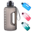 GEMFUL Large Water Bottle 2.2 Liter with Handle Sports Water Jug with BPA Free for Gym Travel Camping