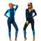 Full Body Scuba Rash Guard Dive Skin UV Swimwear Sport Skins for Men Women, Long Sleeve One Piece Front Zipper Diving Wetsuit for Surfing Swimming Snorkeling Canoeing