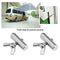 4PCS Awning Rail Stoppers 8mm for Campervan Motorhome Boat Camping Tent Equipment Awnings Accessories Stainless Steel 25x8mm