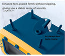 CQUUKOI Fun Cute TV Tissue Box Holder,Multi Functional Square Tissue Box Cell Phone Holder for All Smartphone Toilet Paper Napkin Box Desktop Decoration for Room Bathroom Kitchen Dining (Blue)