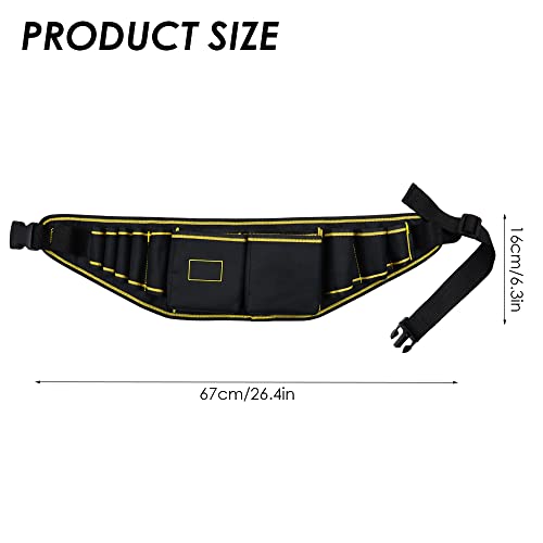 Tool Belt, Heavy Duty Construction Tool Belt, Carpenter Tool Belt with Quick Release Buckle, Waist Tool Belts for Construction Electricians