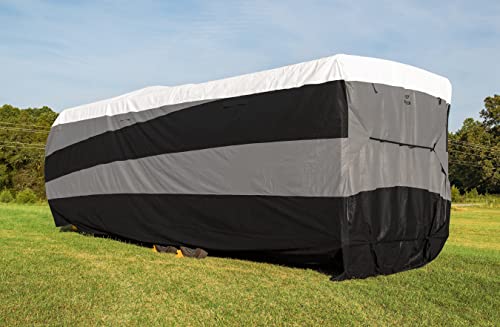 Camco ULTRAGuard Supreme RV Cover | Fits Toy Hauler Trailers 24 to 28-Feet | Extremely Durable Design | Weatherproof with a Dupont Tyvek Top | (56160)