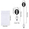 6 Pcs Retractable Badge Holders with 10 Pcs Waterproof Transparent Card Holder, SENHAI Carabiner Belt Clip Split Ring and Vertical Style Clear ID Card Holders