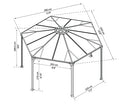 Canopia by Palram Garden Gazebo Monaco - Robust Structure for Year-Round Use (Monaco)