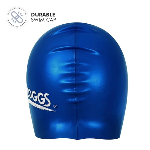 Zoggs Unisex Silicone Swimming Cap, Royal Blue, One Size UK