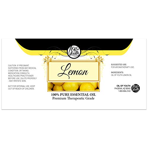 4oz Bulk Lemon Essential Oil – Therapeutic Grade – Pure & Natural Lemon Oil