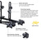 Saris Freedom Bike Hitch Car Rack, 4-Bicycle Carrier, Black