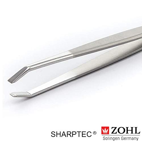 ZOHL Solingen High Precision Eyebrow Tweezers Arched Tip - Made in Germany