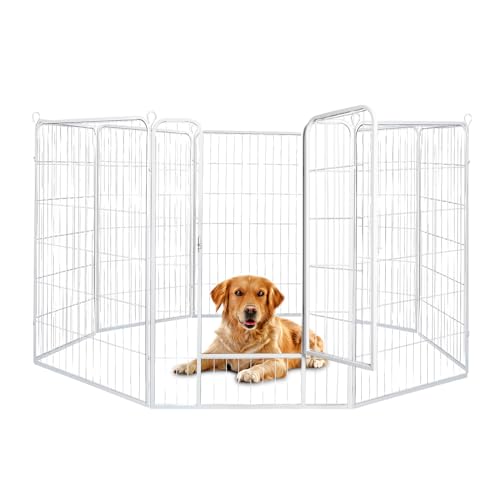 PaWz 8 Panel 24'' Pet Dog Playpen Puppy Exercise Cage Enclosure Fence Metal