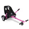 LJX Hoverboard Seat Attachment, Go Kart, Hoverboard Accessories for 6.5” 8” 10” Hoverboard, Wider Seat, Suitable for All Ages (Pink)