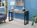 Convenience Concepts Monterey Console Table, Faux Birch/Black Frame