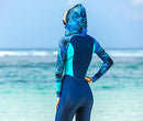 Full Body Scuba Rash Guard Dive Skin UV Swimwear Sport Skins for Men Women, Long Sleeve One Piece Front Zipper Diving Wetsuit for Surfing Swimming Snorkeling Canoeing