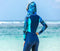 Full Body Scuba Rash Guard Dive Skin UV Swimwear Sport Skins for Men Women, Long Sleeve One Piece Front Zipper Diving Wetsuit for Surfing Swimming Snorkeling Canoeing