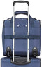 Amazon Basics Underseat Travel Luggage / Suitcase with Telescopic Handle and 2 In-line Skate Wheels - 34 x 24 x 36cm, Navy Blue